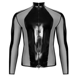 Black Level Men T-shirt sexy Vinyl Up Noir